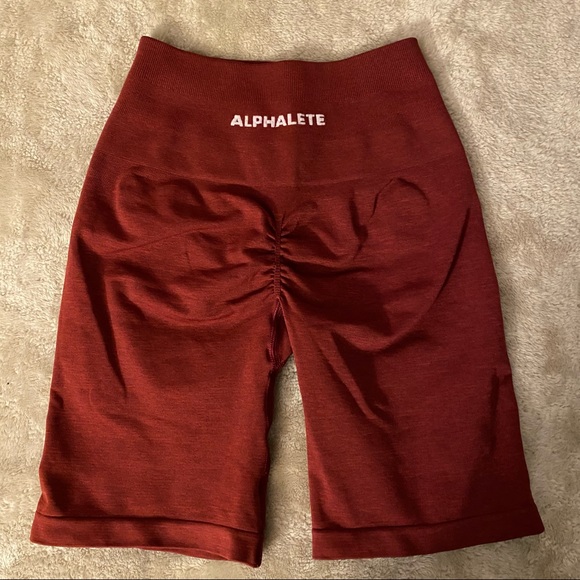 SOLD! ALPHALETE - Bordeaux Amplify Biker Short- XS - Picture 1 of 4